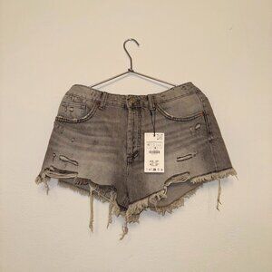 Grey Denim Zara Shorts